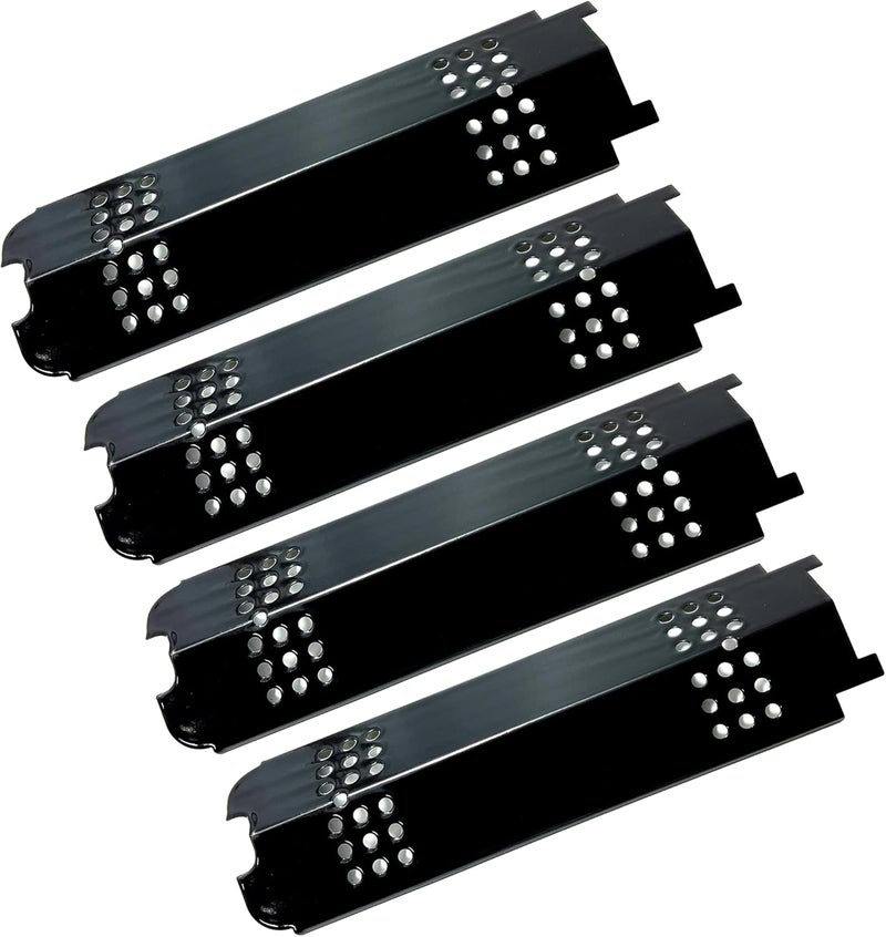 Direct Store Parts DP166 4pk 15 inch Porcelain Steel Heat Plate for Charbroil 463436215, 463439914, 466334613, 466342014 463436213, G432-0096-W1, Heat Tent Shield Deflector for Kenmore 16113, 16115 - Image 1